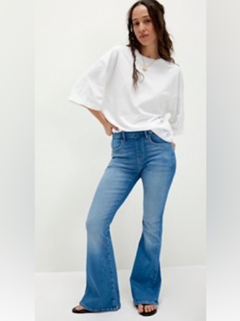 Free People CRVY High-Rise Flared Women Jeans